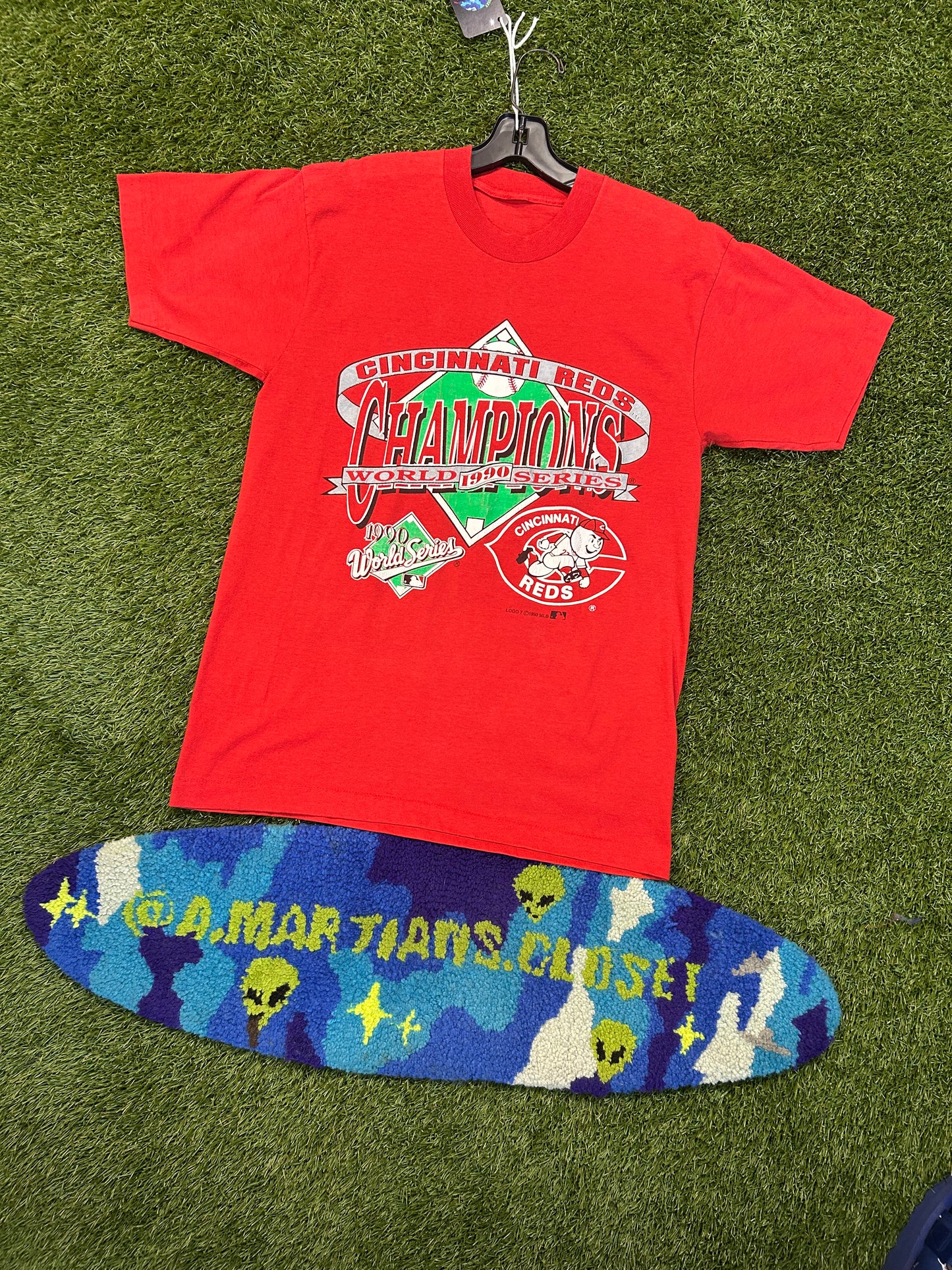 Vintage 1990 Cincinnati Reds Logo 7 Tee