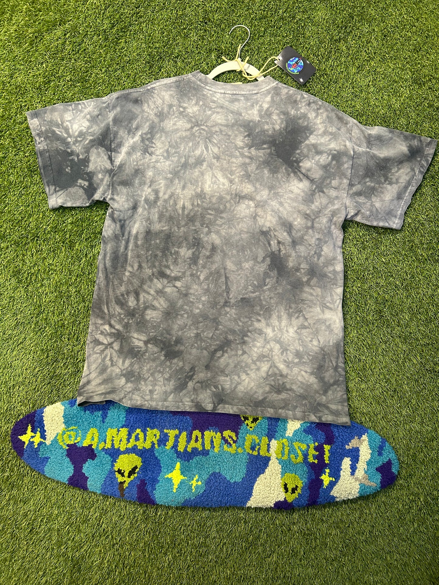 2002 Tye Dye Wolf Print Tee