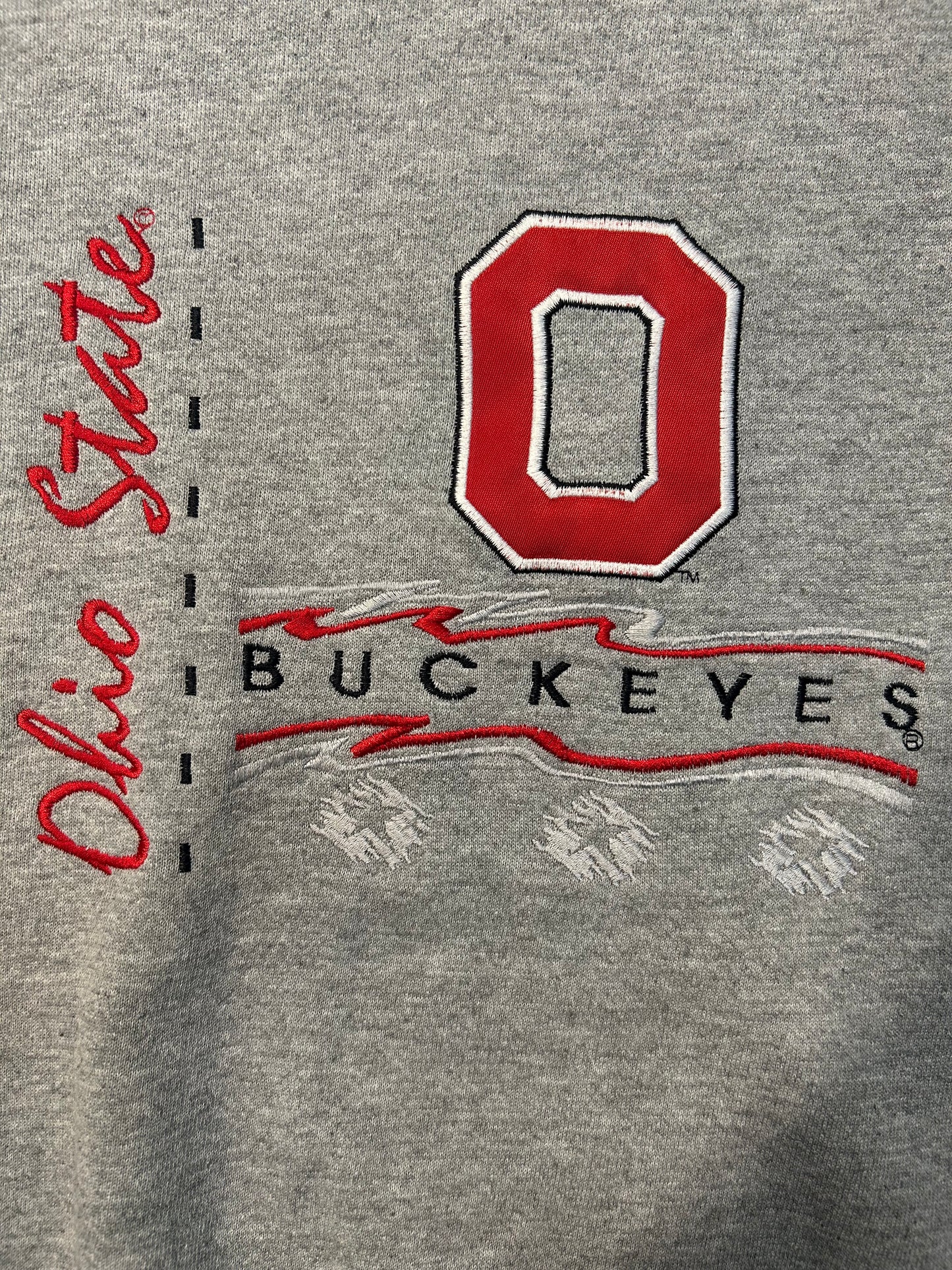 Vintage Lees Ohio State Buckeyes Embroidered Crewneck