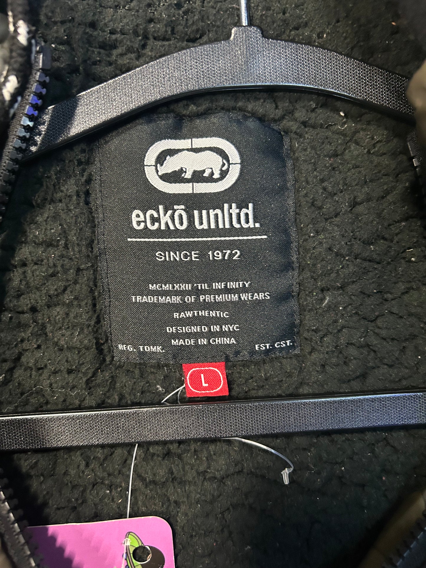 Y2K Ecko Enltd Camo Jacket W/Inside Lining