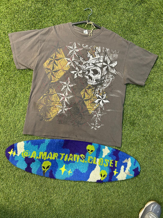 Y2K Skull King Grungey Style Tee