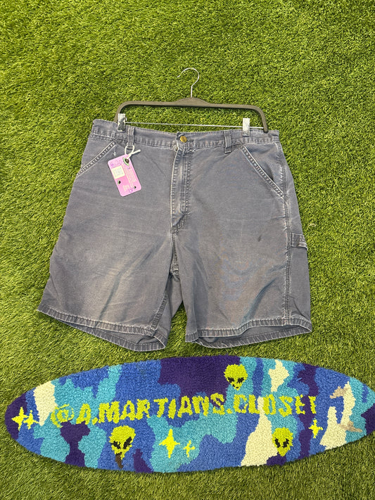 Carhartt Blue Carpenter Shorts Size 36