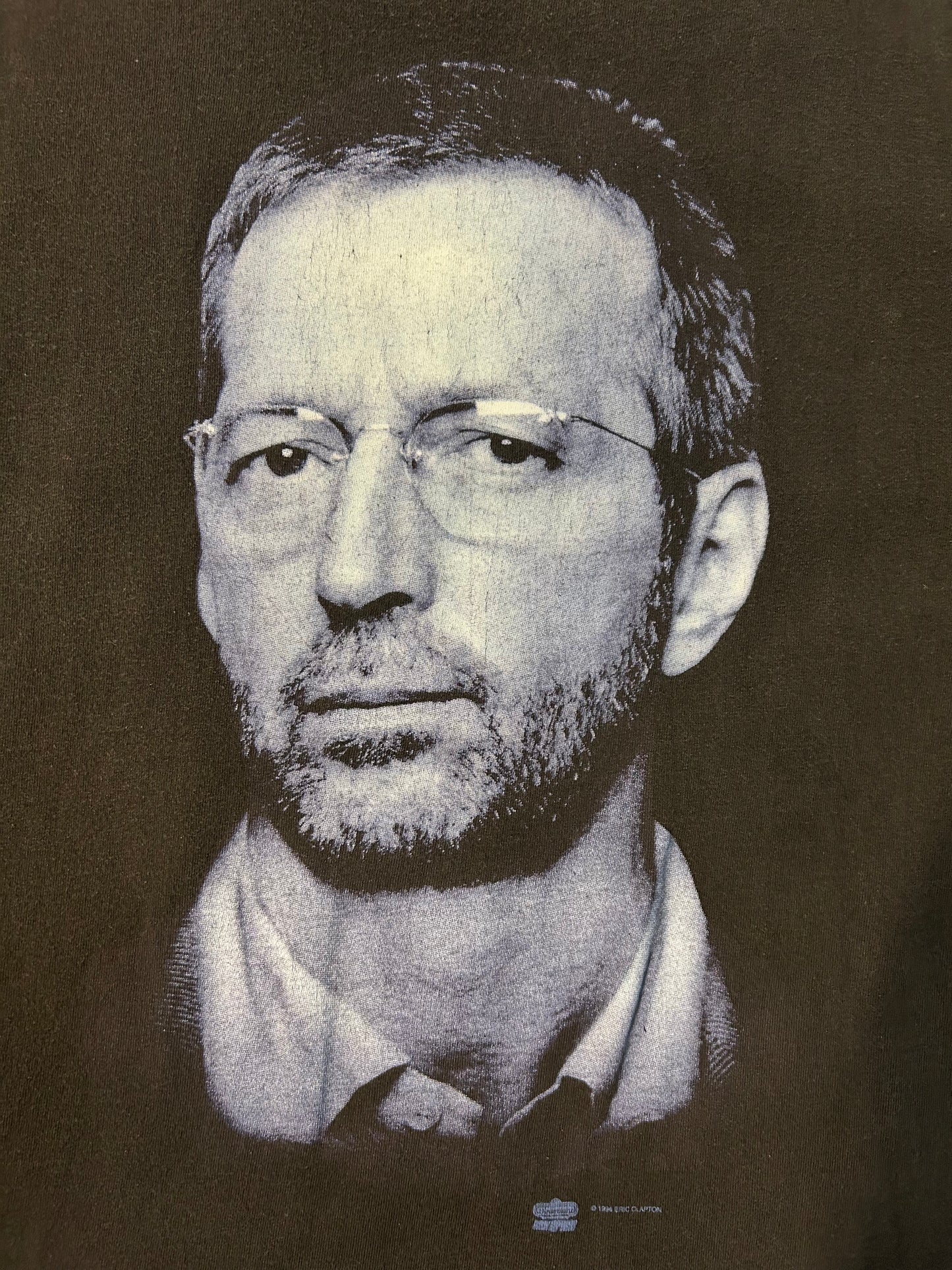 Vintage 1994 Eric Clapton Blue Country Music Portrait Tee
