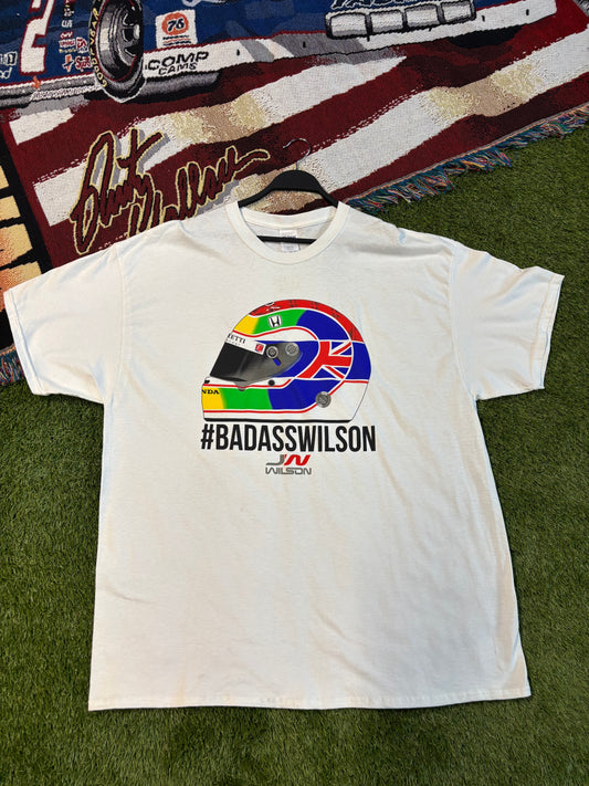 Badass Wilson Honda Racing Helmet T-Shirt Size 2XL Gildan Ultra Cotton Tag