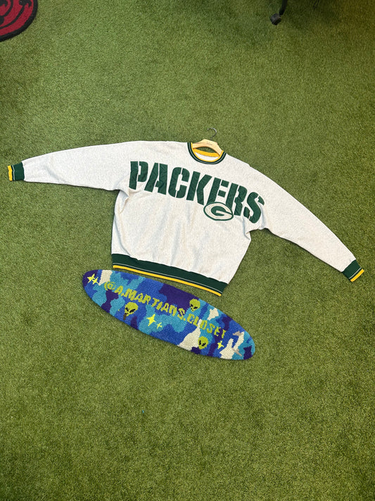 Vintage Green Bay Packers Across The Chest Logo Crewneck