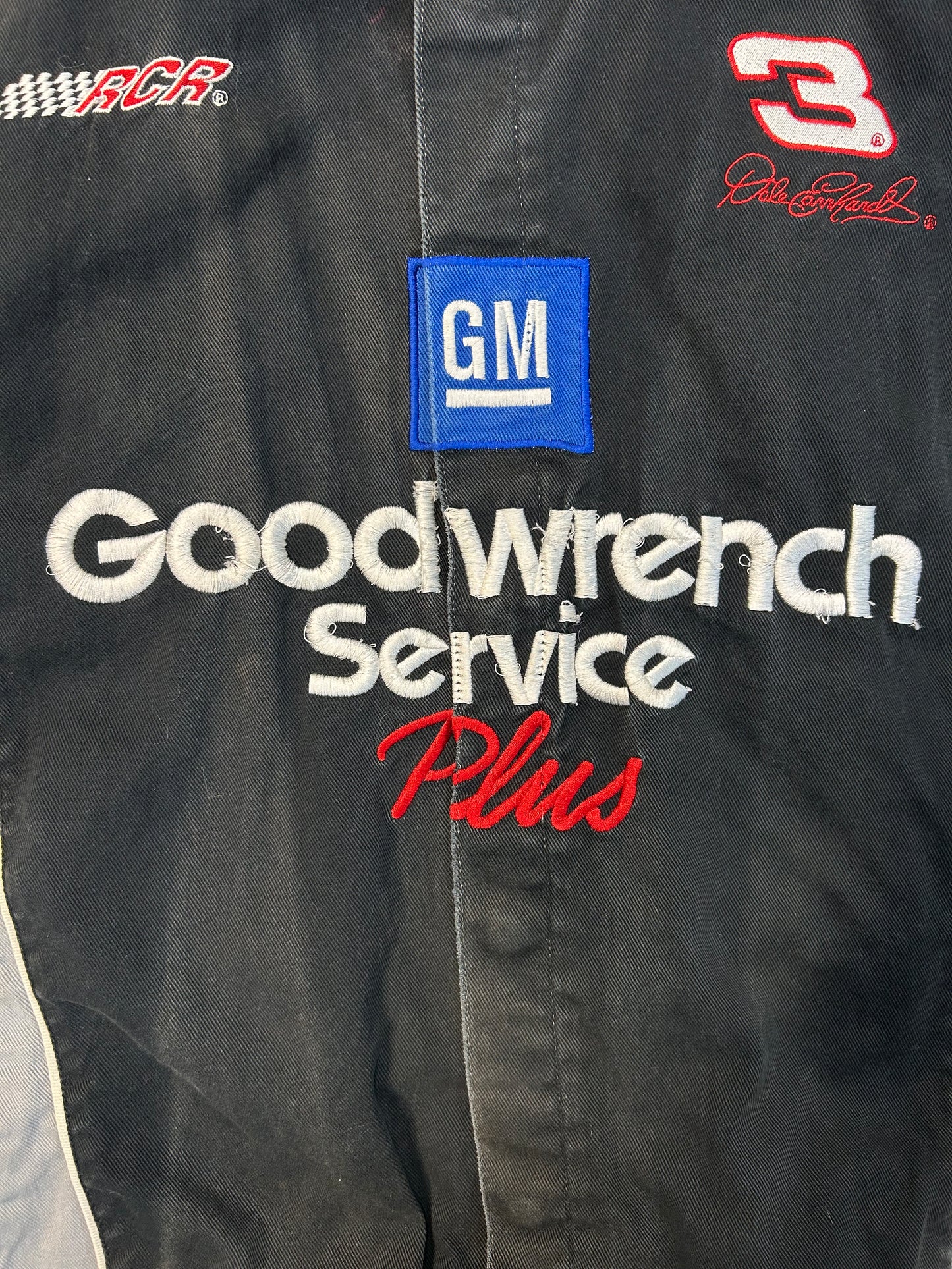 Vintage Dale Earnhardt #3 Goodwrench Service Plus Silver Accents NASCAR Jacket