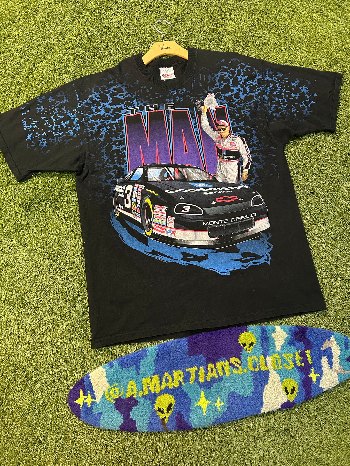 Rare Vintage 90s Dale Earnhardt #3 The Man AOP Tee
