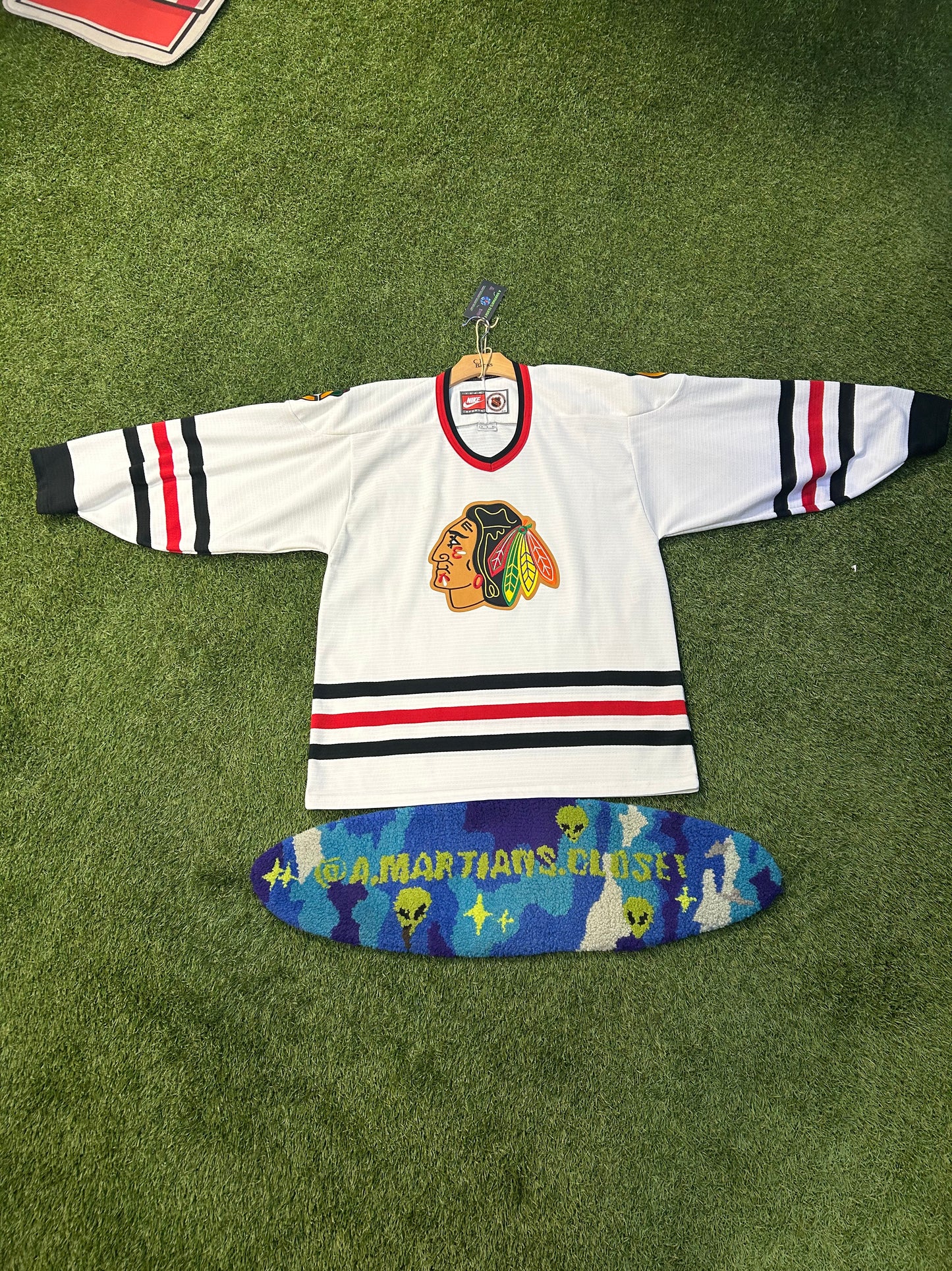 Vintage Chicago Blackhwaks NHL Nike Red Tag Jersey