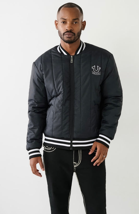 True Religion Vertical Quilt Jacket