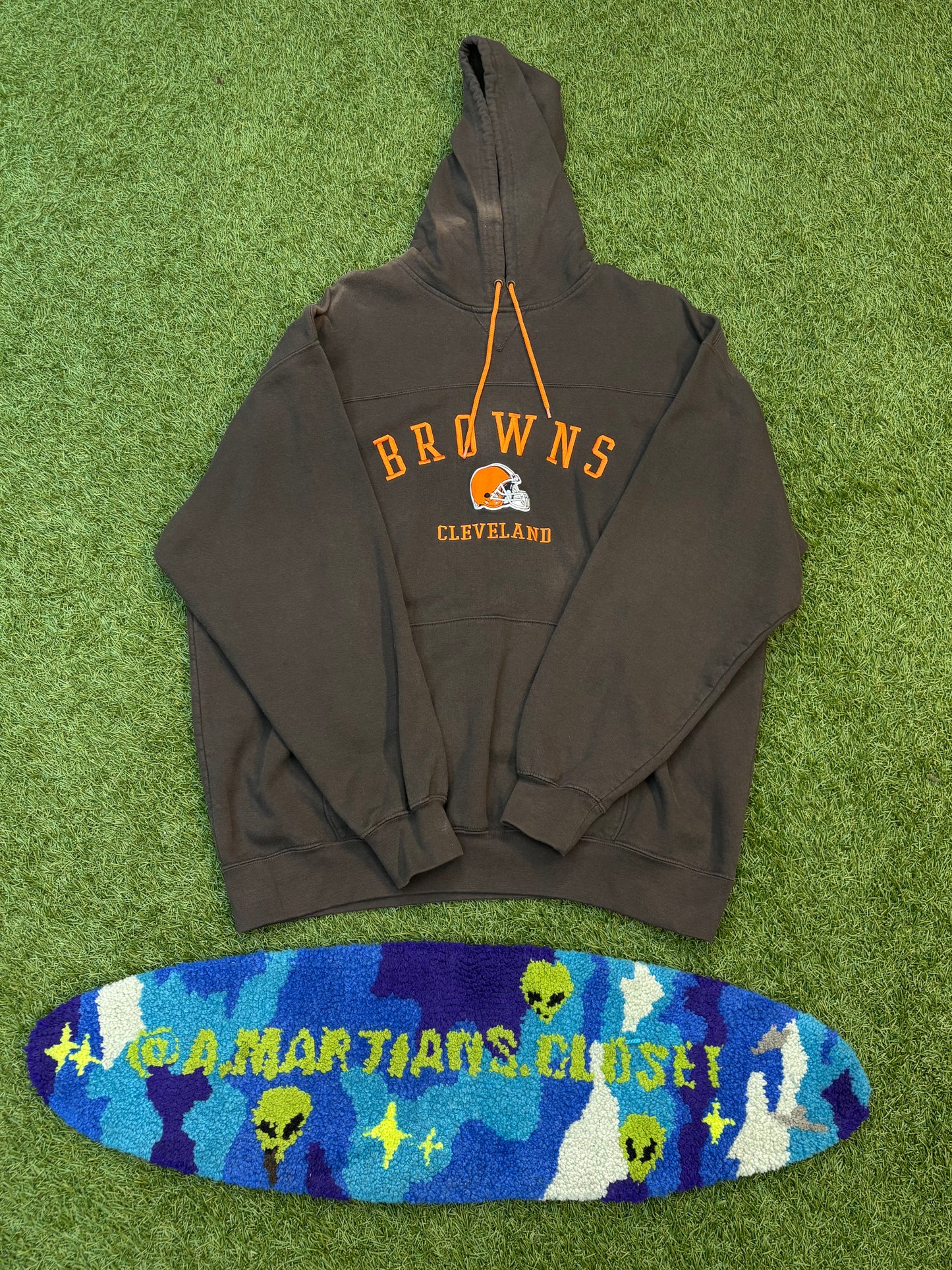 Y2K Cleveland Browns Embroidered Hoodie