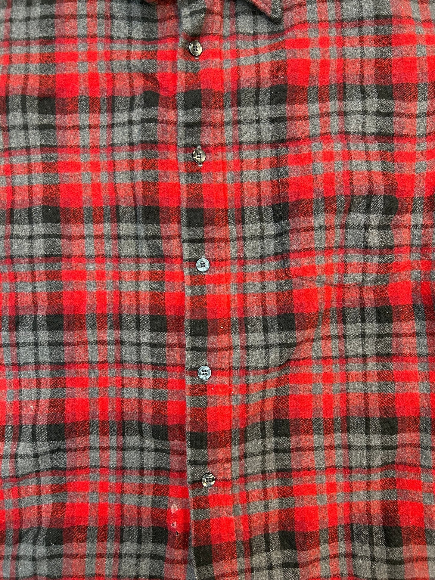 Vintage Pendleton Red Flannel Button Up Shirt