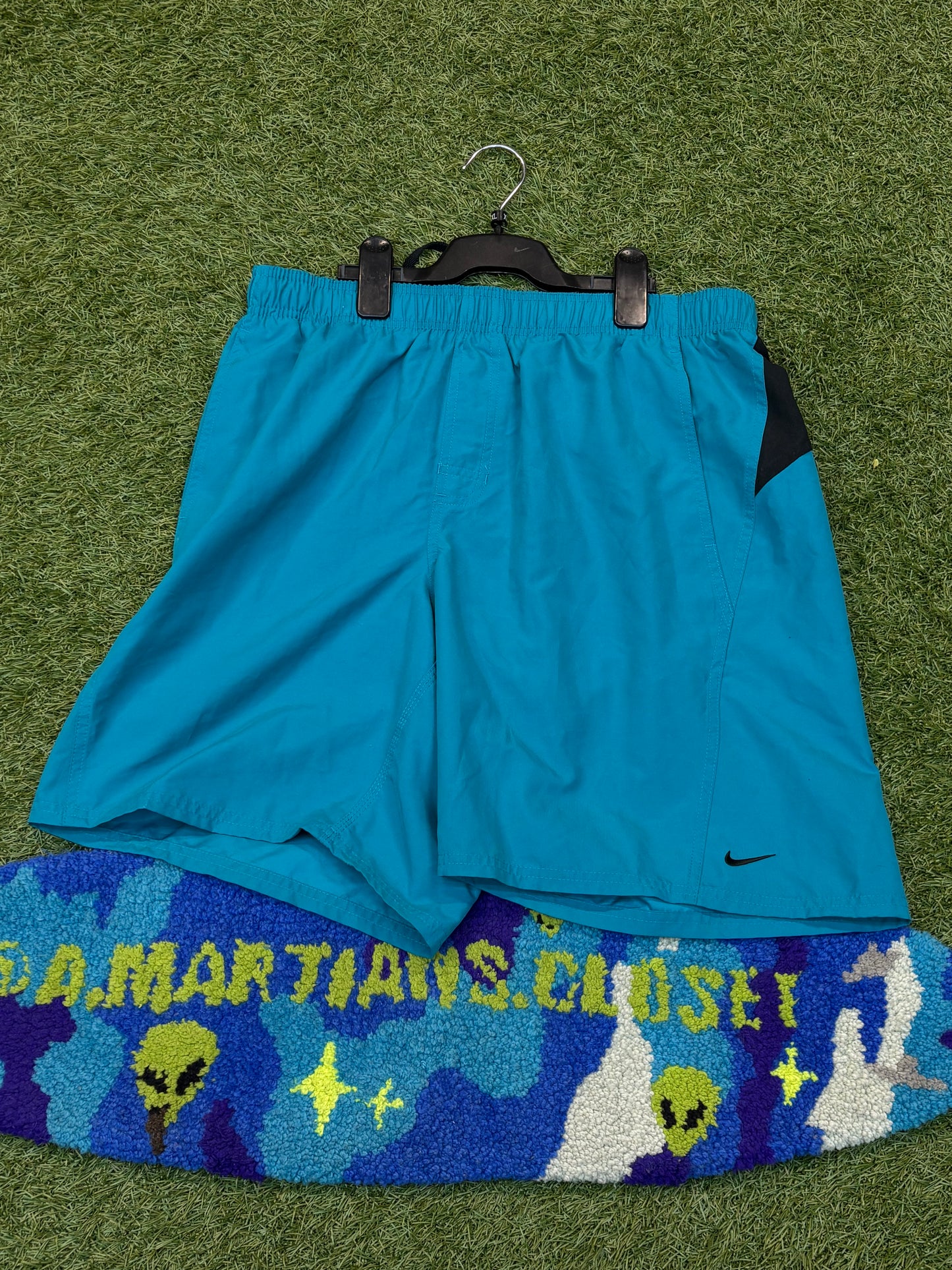 Blue Nike Logo Shorts