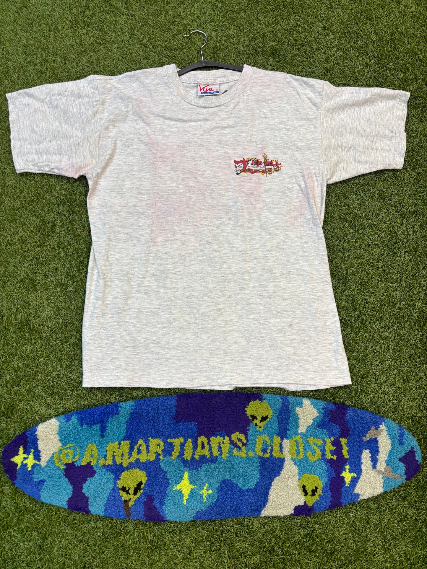 Light Gray Vintage Tee “The Hell Activewear”