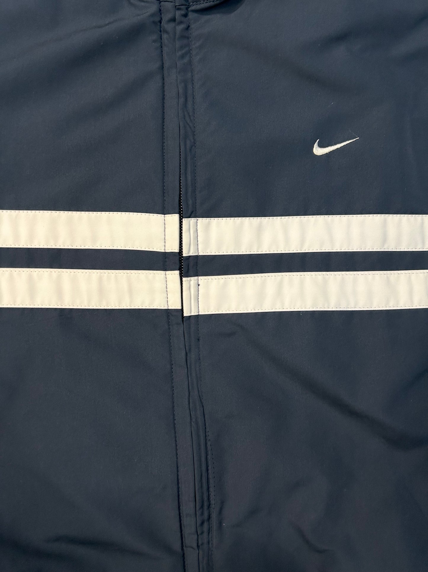 Y2K Nike Track Jacket Double Stripe Across The Middle