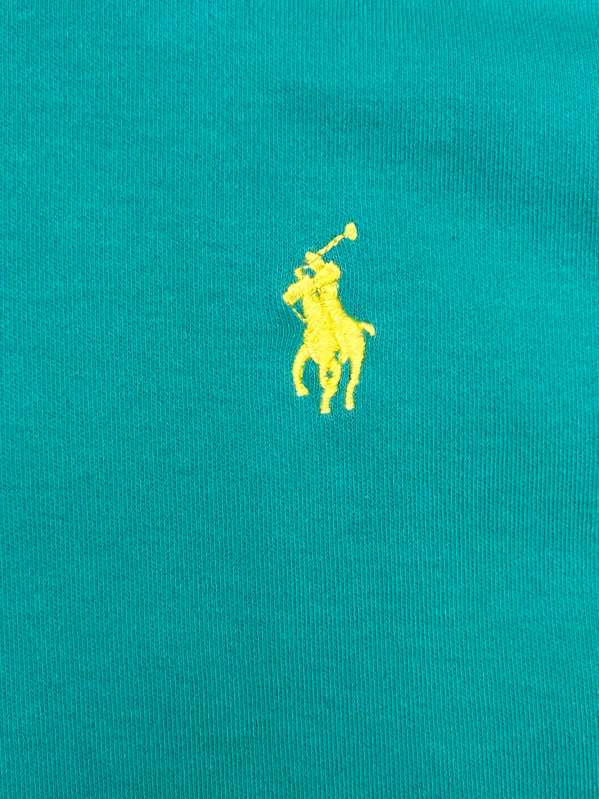 Vintage Silver Tag Polo Ralph Lauren Teal W/Gold Logo