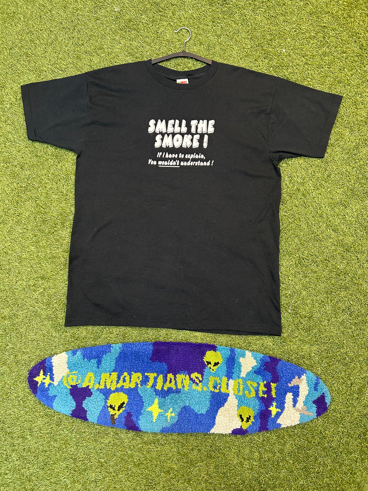 Vintage Smell The Smoke Saying Tee