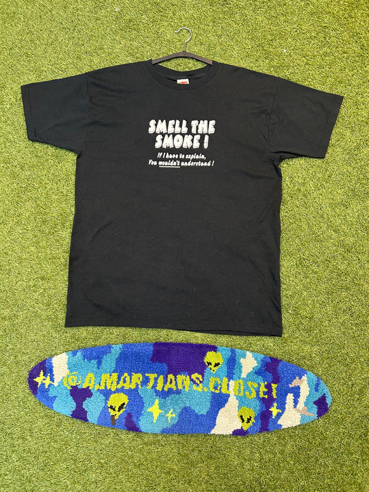 Vintage Smell The Smoke Saying Tee
