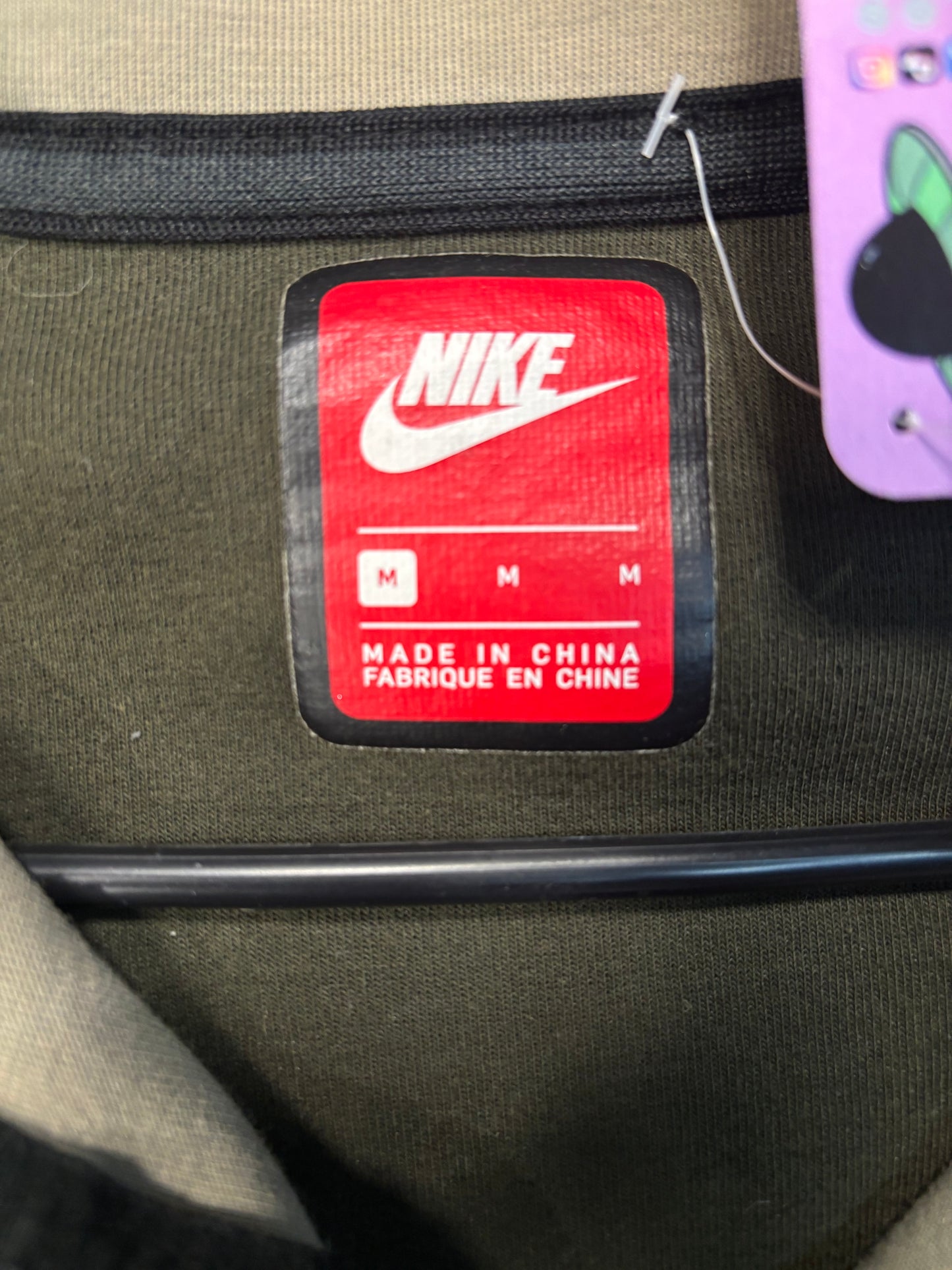 Used Nike Tech Hoodie Dark Green