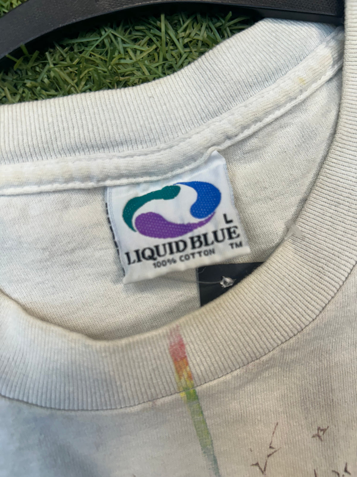 Vintage 90s Liquid Blue Crystals Tee