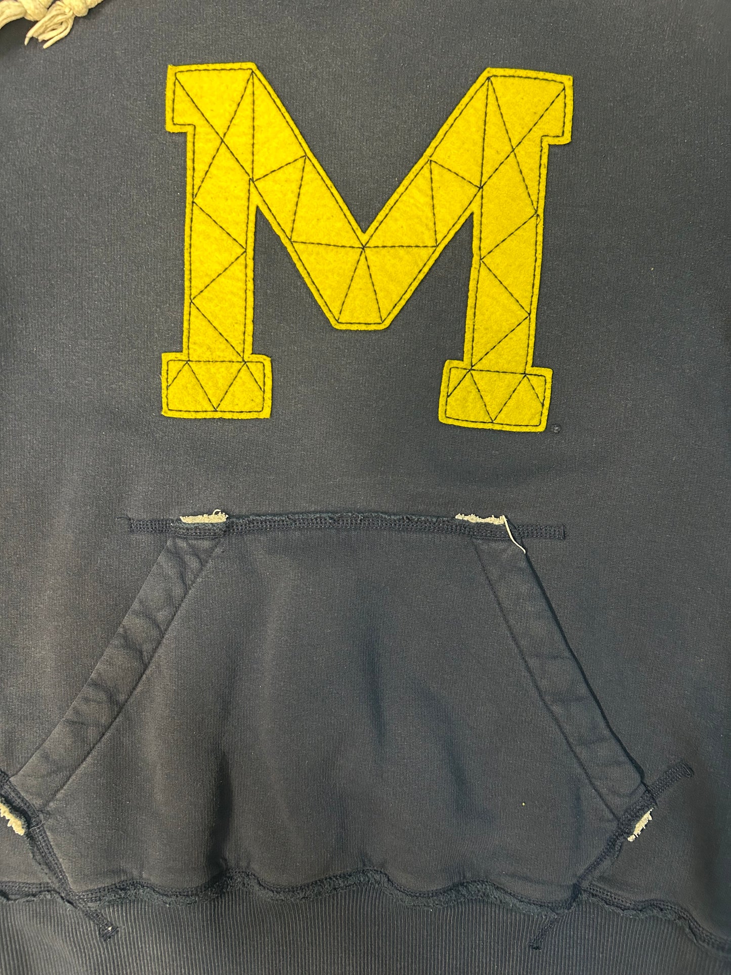 Y2K Adidas Michigan University Thick Embroidered Hoodie