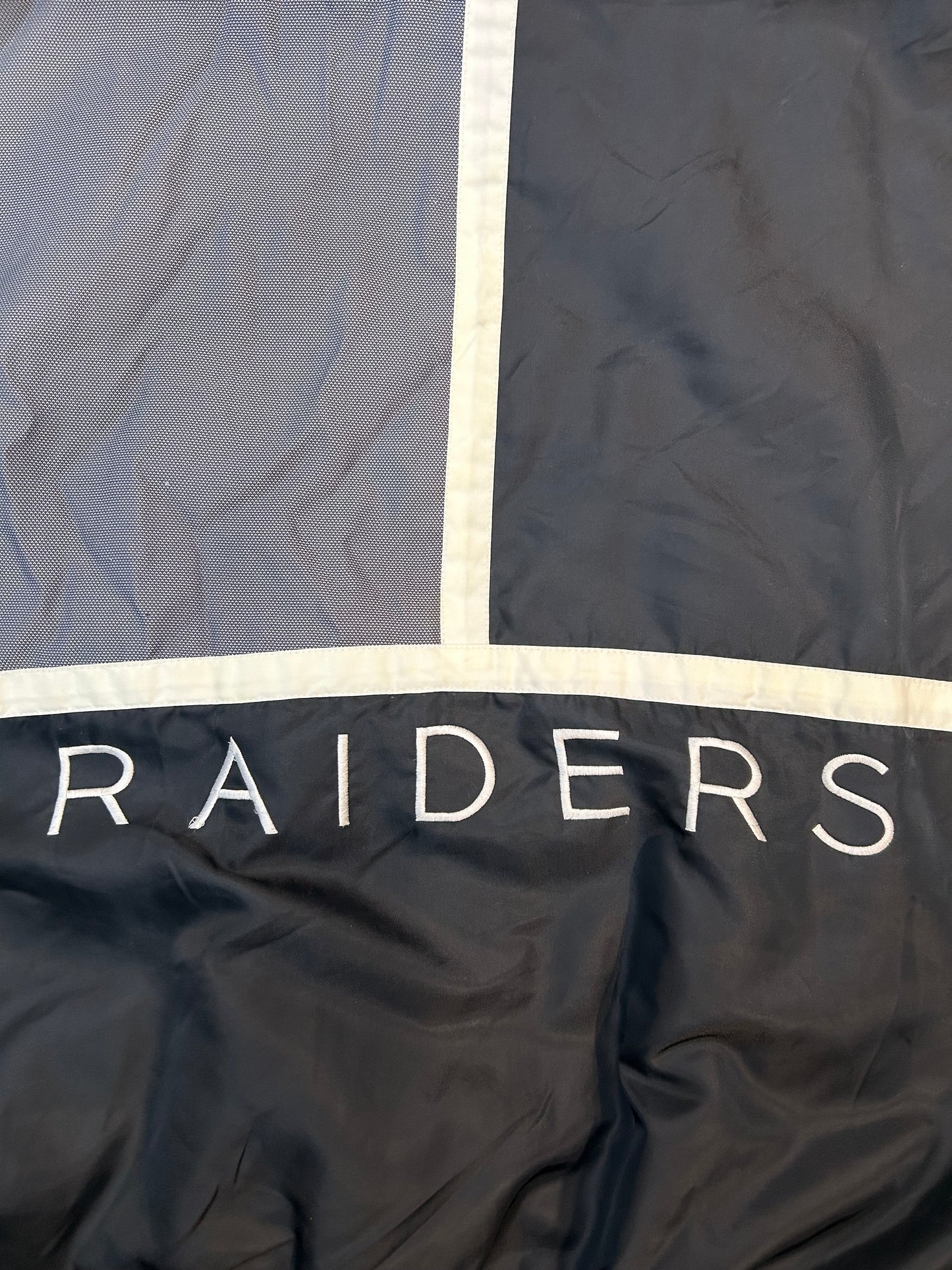 Vintage 90s Pro Player NFL  Oakland Raiders Puffer Jacket