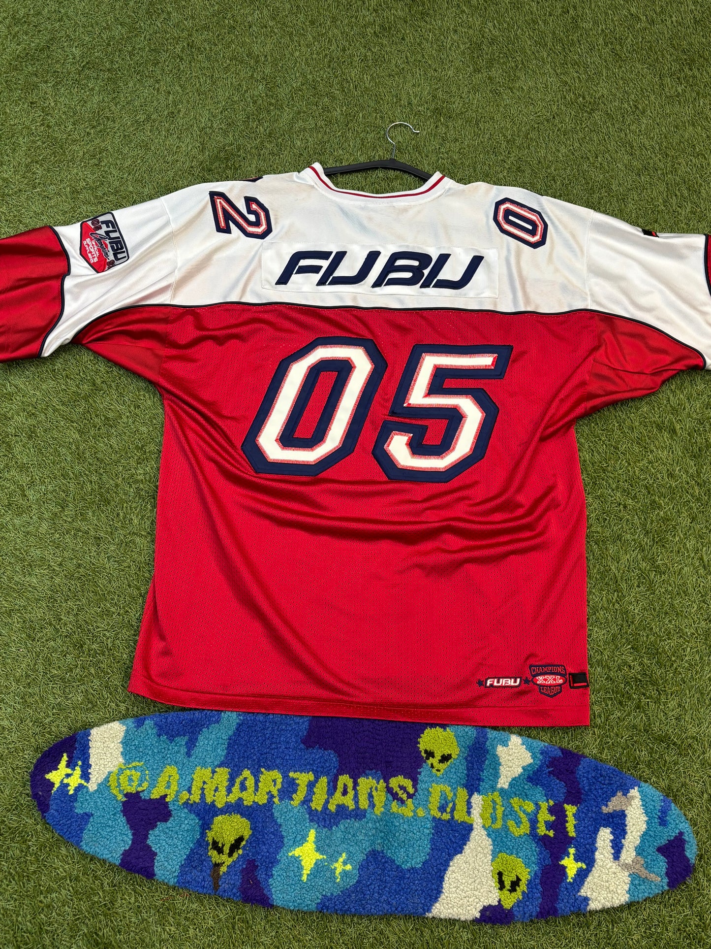 Vintage FUBU #5 Red Jersey