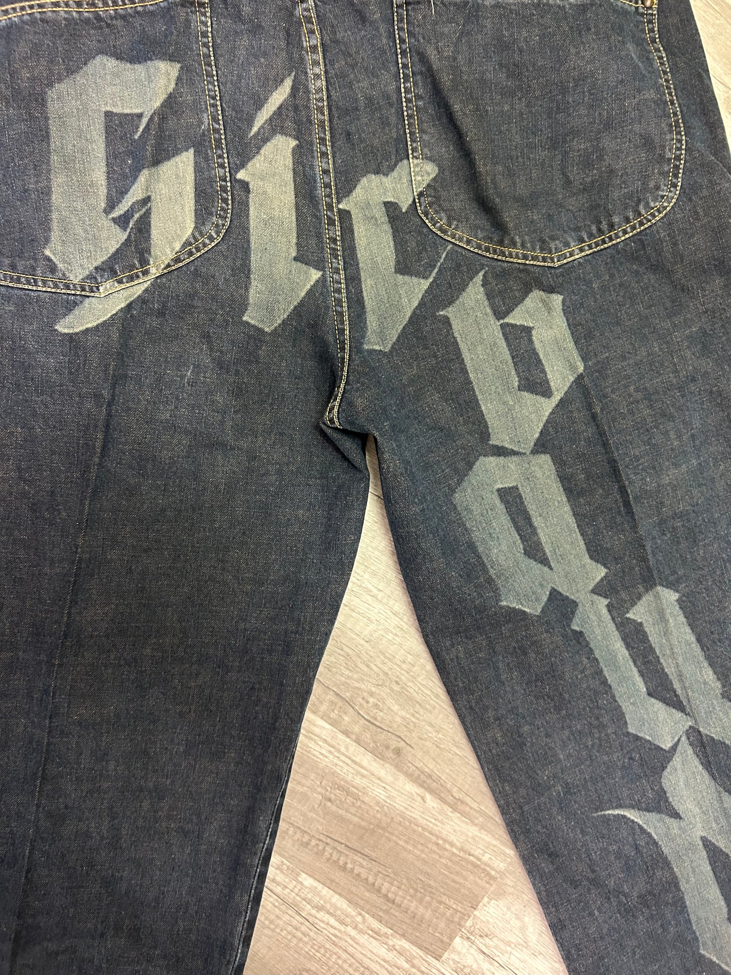 Rare Vintage Francois Girbaud Denim Jeans Spelled Out