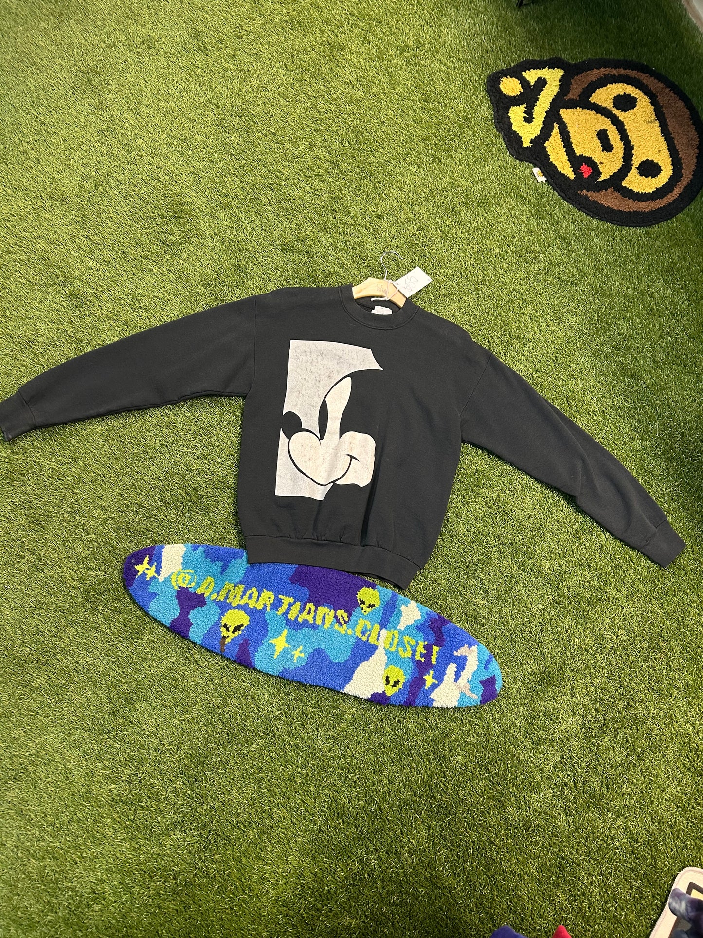Vintage Mikey Mouse Half Face Crewneck