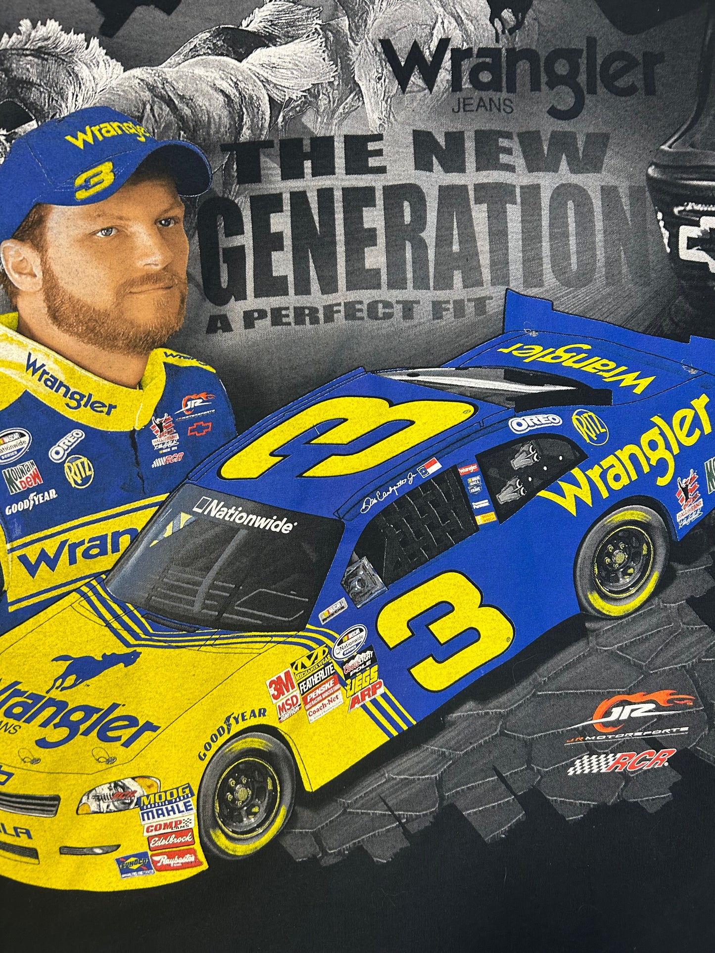 New Age 2010 Dale Earnhardt Wrangler Jeans #3 AOP Tee