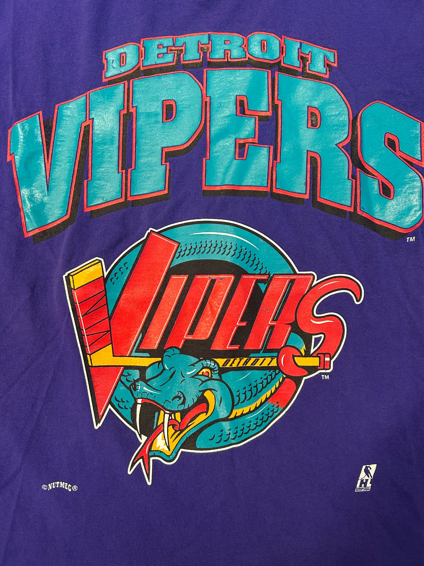 Vintage 90s Detroit Vipers NHL Tee