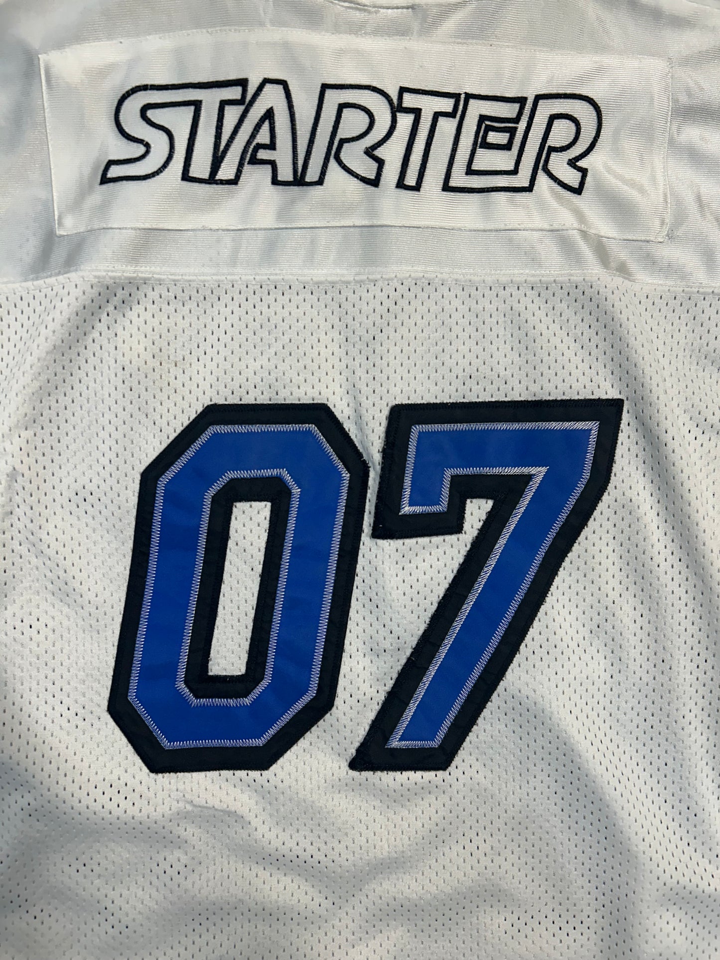 Vintage Starter #07 White Football Jersey