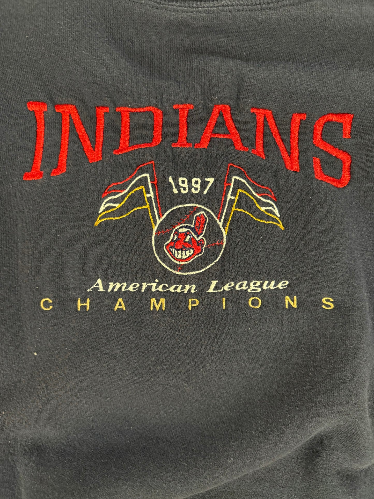 Vintage Cleveland Indians 1997 AL Champs Crewneck