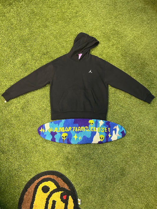 Y2K All Black Jordan Jumpman Logo Hoodie