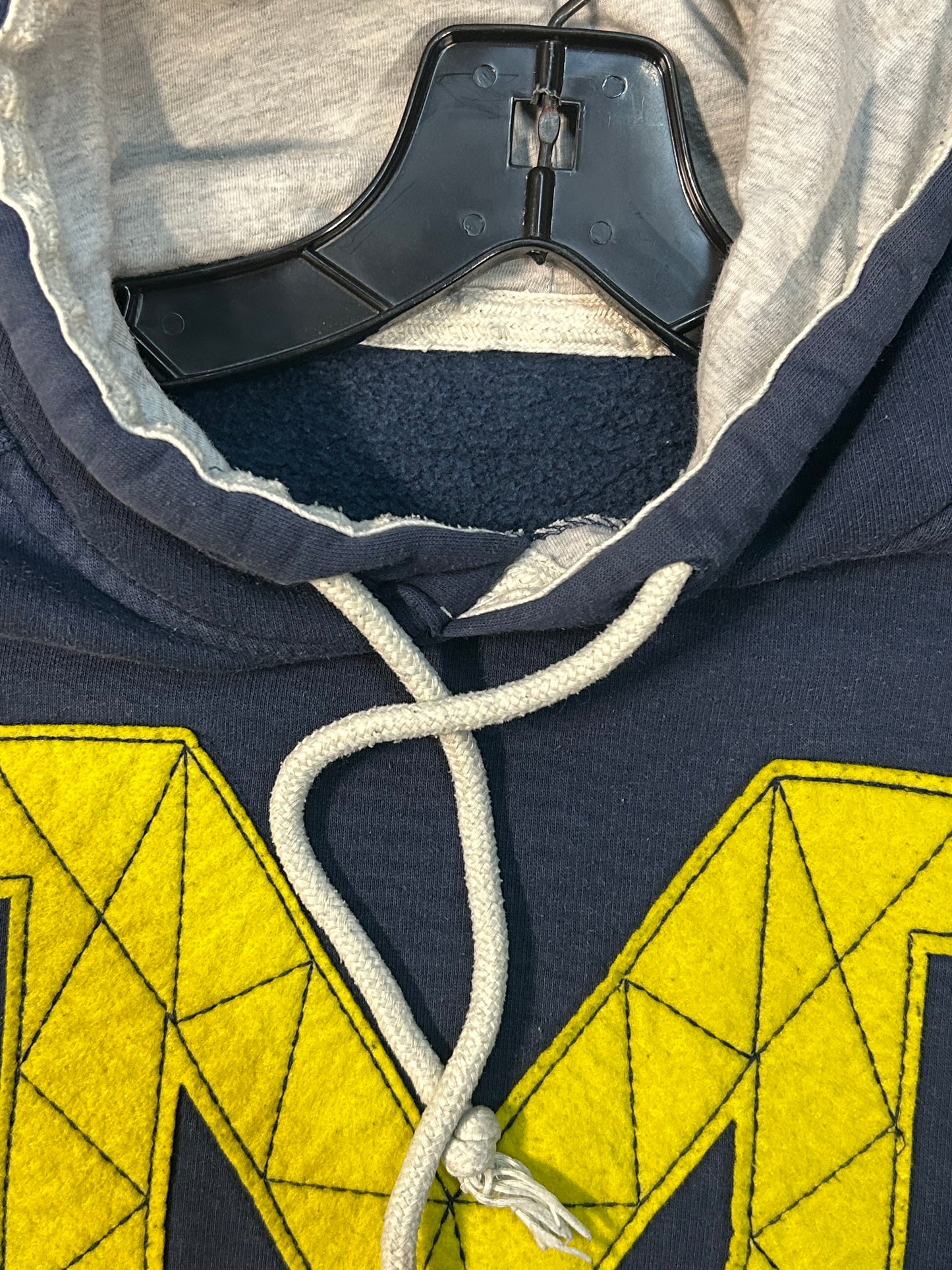 Y2K Adidas Michigan University Thick Embroidered Hoodie