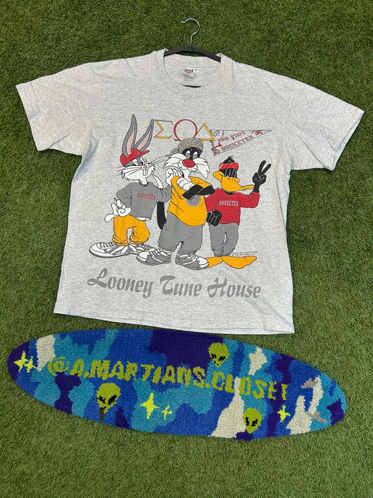 Rare Vintage 1993 Ohio State X Looney Tunes Frat House Tee