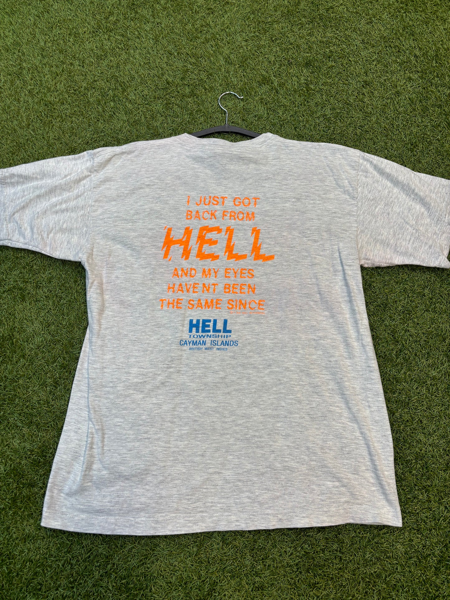 Light Gray Vintage Tee “The Hell Activewear”