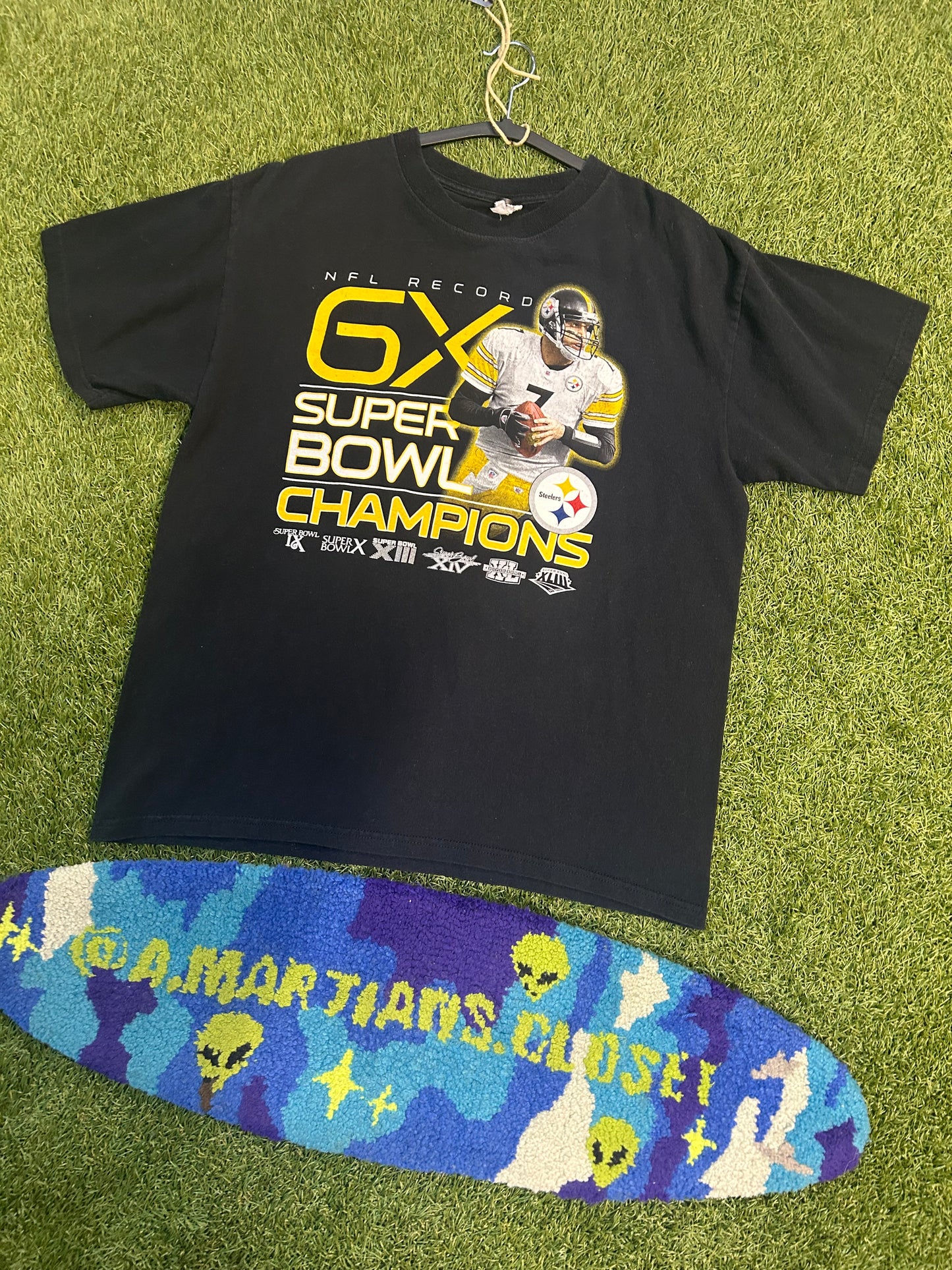 Y2K Ben Roethlisberger  6X Super Bowl Champions Tee
