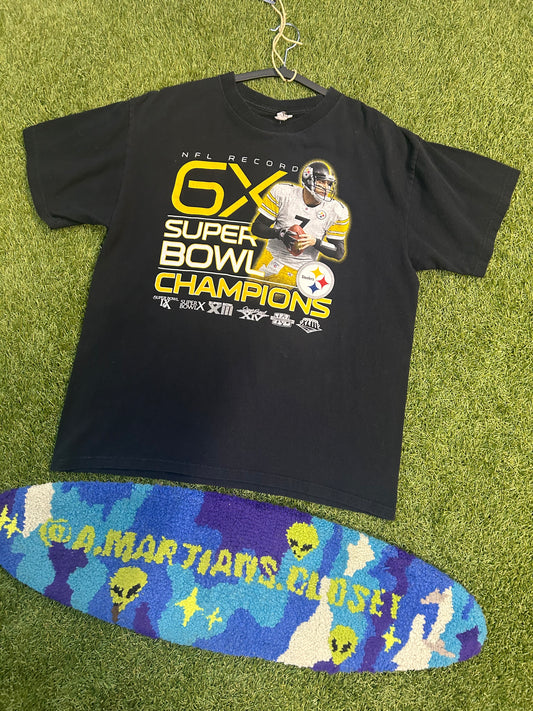 Y2K Ben Roethlisberger  6X Super Bowl Champions Tee