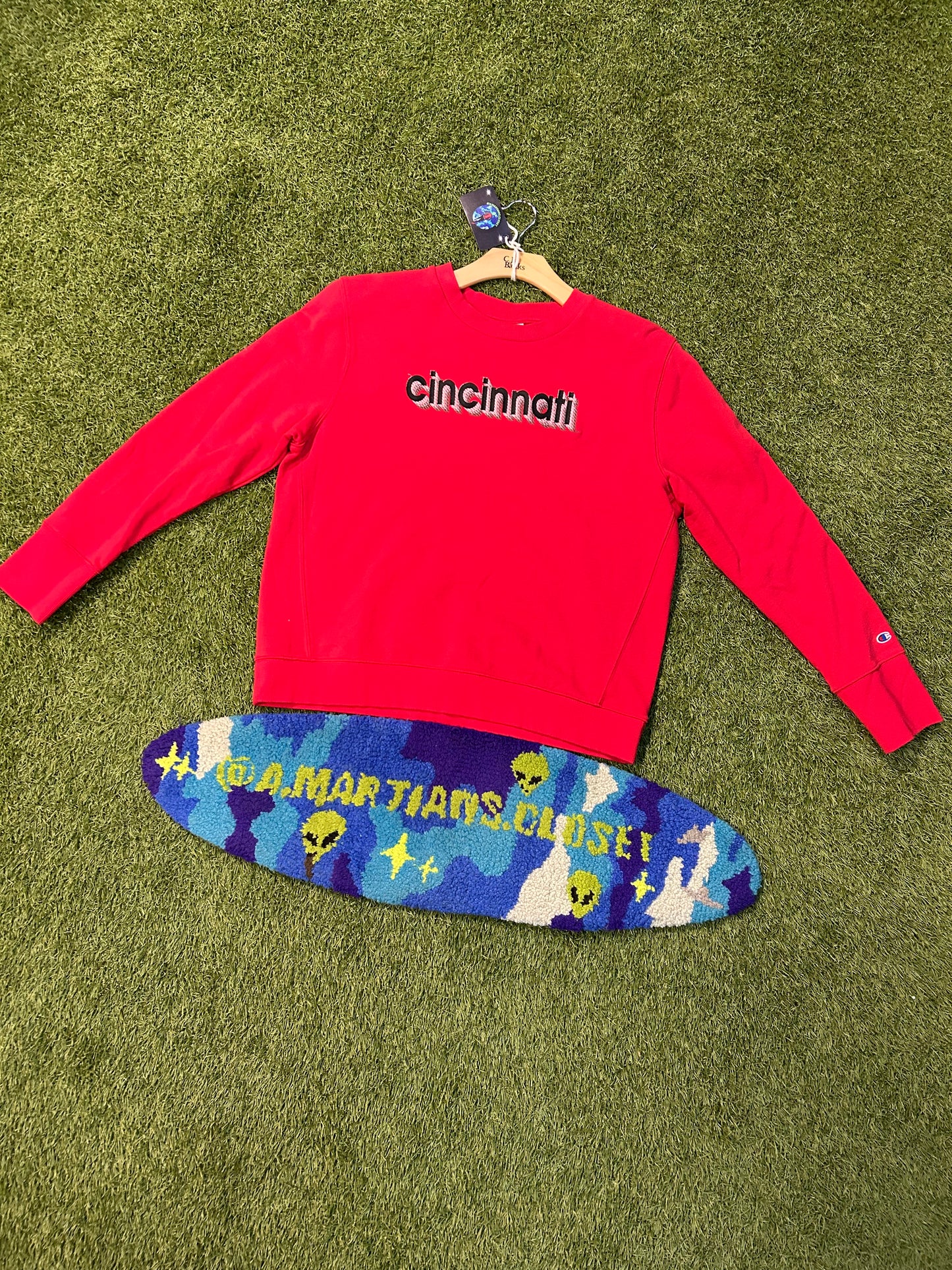 Vintage Champion Cincinnati Embroidered Crewneck