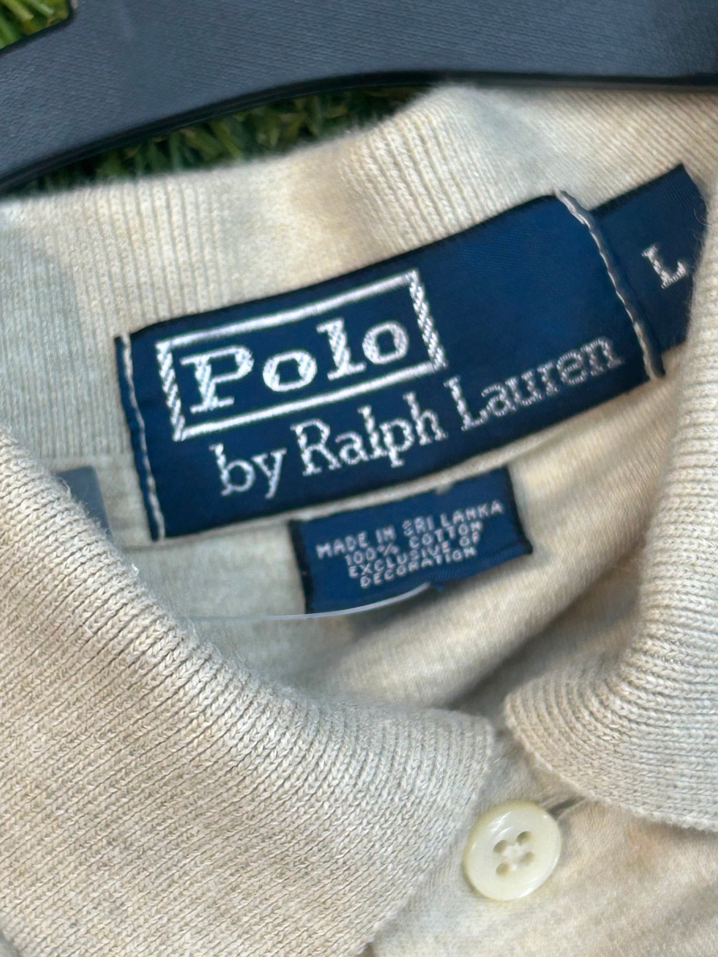 Vintage Ralph Lauren Polo Tan Long Sleeve