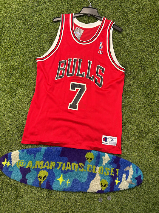 Vintage 90s Chicago Bulls Tony Kukoc #7 Champion Brand Jersey