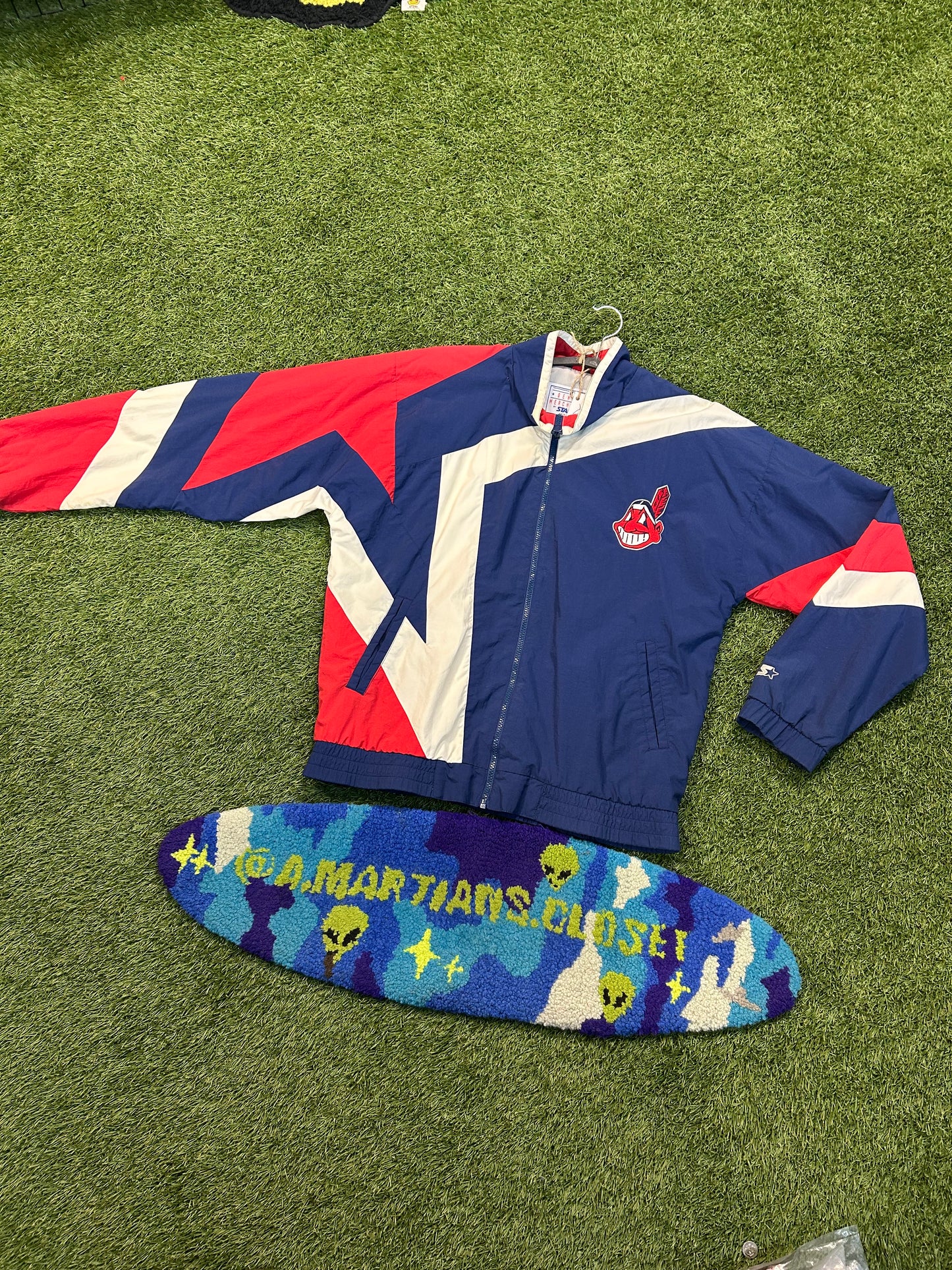 Vintage 90s MLB Cleveland Indians Starter Track Jacket