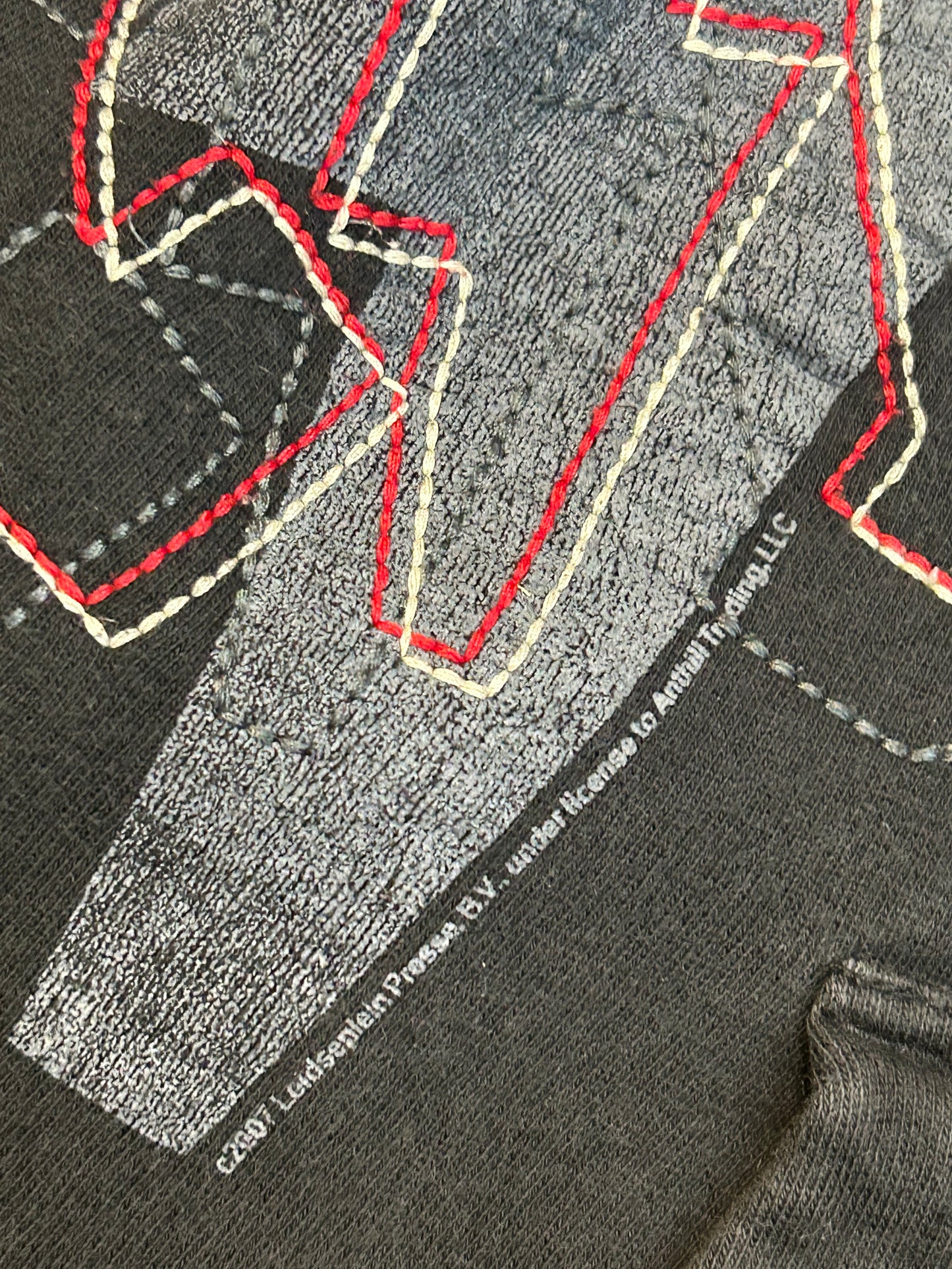 2007 AC DC Back In Black ZipUp Hoodie