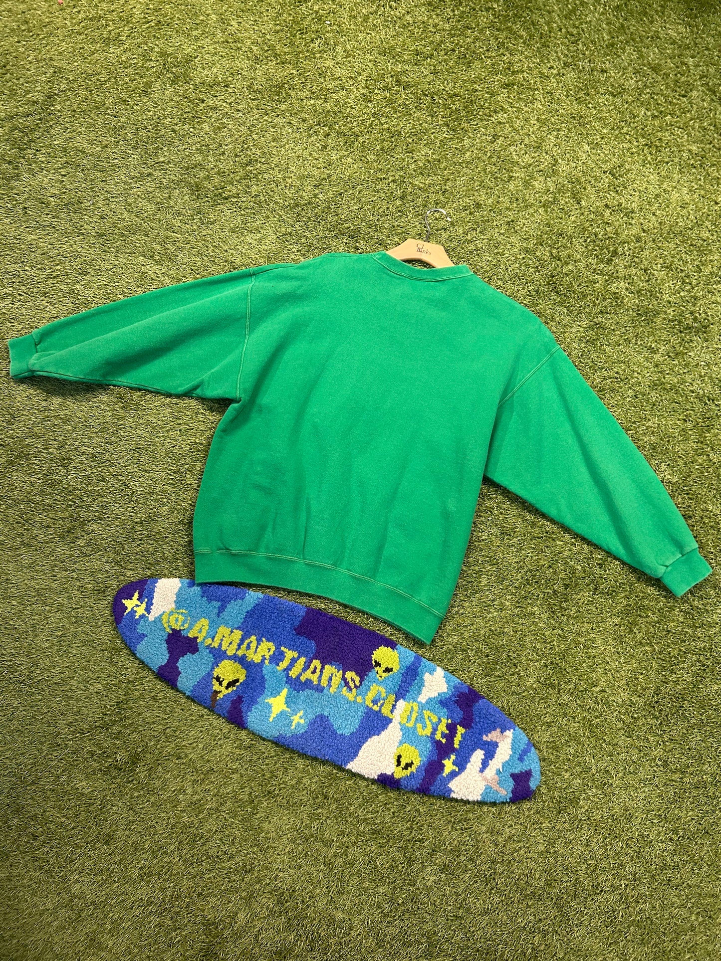 Vintage 90s Green Adidas Crewneck
