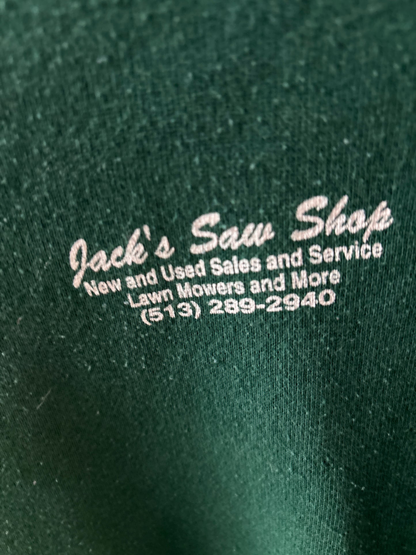 Jacks saw shop crew neck sweat shirt