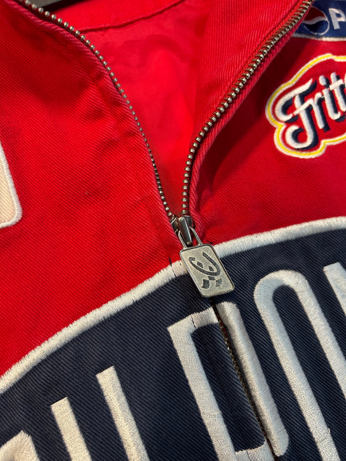 Vintage Jeff Gordon #24 DuPont Automotive Flame Sleeve NASCAR Jacket