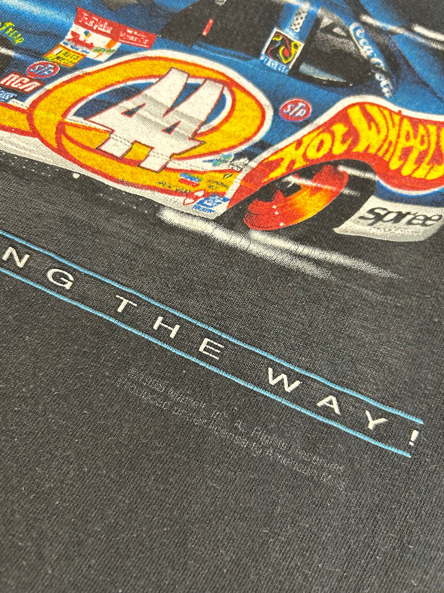 Vintage 90s Kyle Petty Hot Wheels Leading The Way Tee