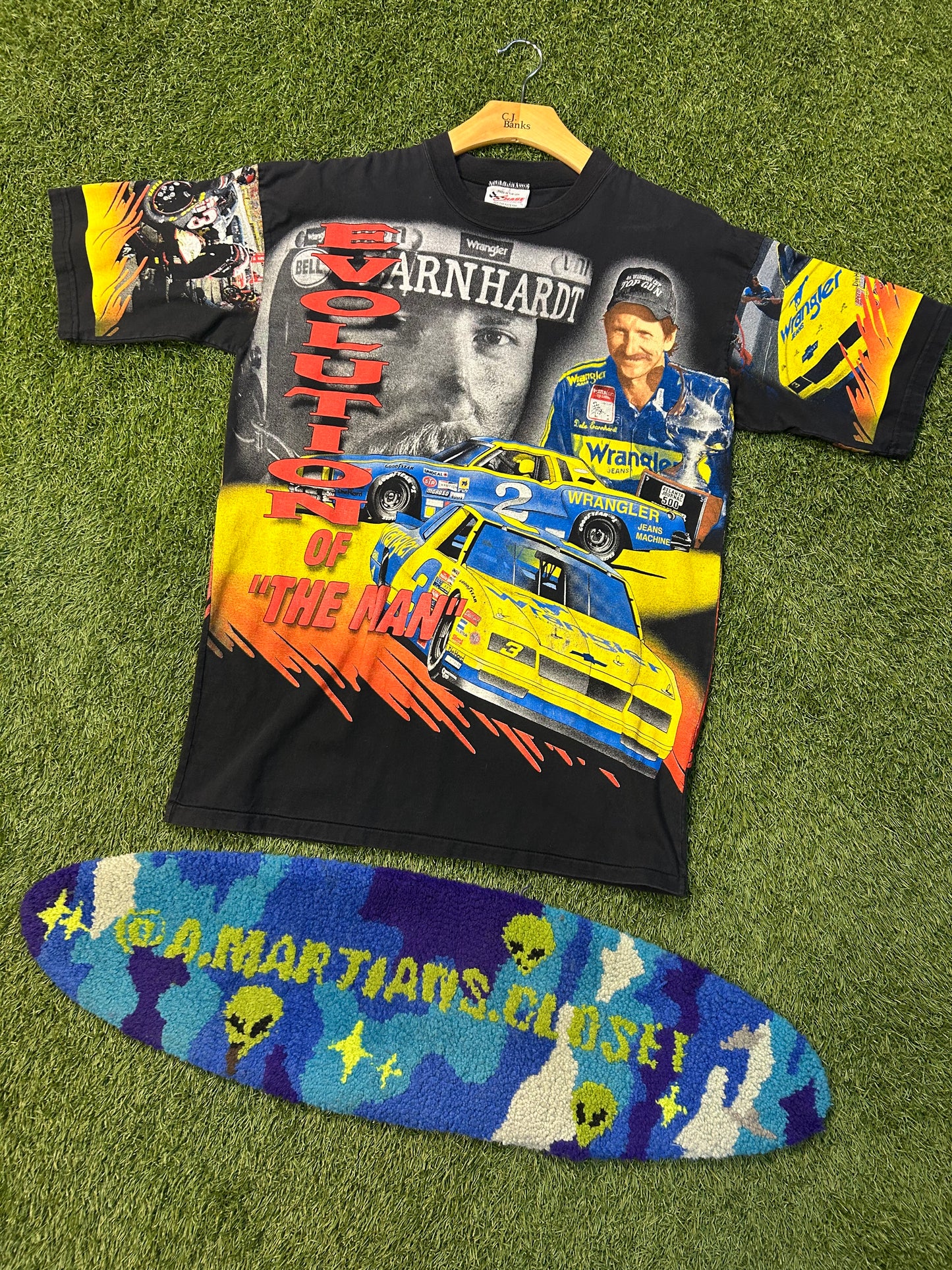 Vintage 1992 Dale Earnhardt Evolution Of The Man AOP NASCAR Tee