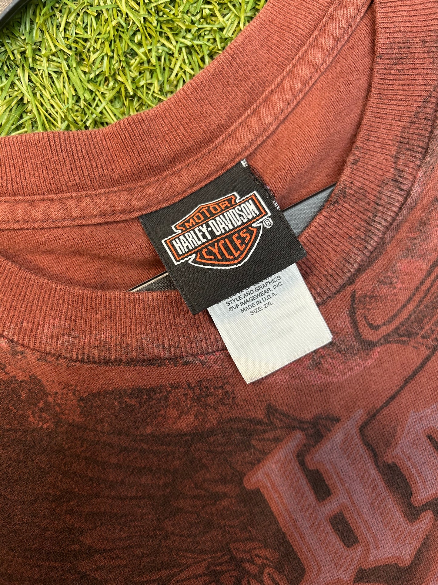 2009 Harley Davidson AOP Eagle Tee