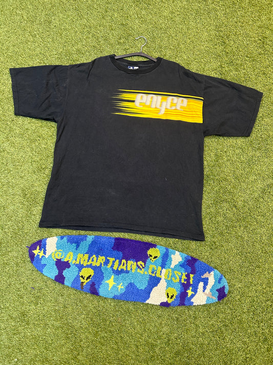 Y2K ENYCE Front Back Yellow Logo Tee